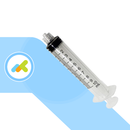 Benefis Siringhe Sterili Monouso Senza Ago 10ml | Cono Centrale Luer Lock | 100 Pezzi