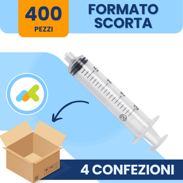 Benefis Siringhe Senza Ago 20ml | Cono Centrale Luer Lock | 100pz