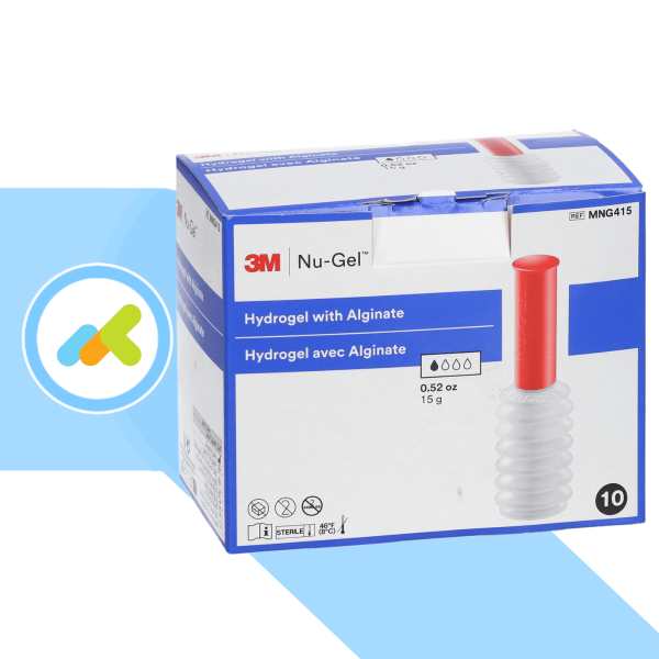 Nu-Gel 15g | Idrogel Sterile con Alginato | Trattamento Avanzato di Tessuti Necrotici | 10 Pezzi