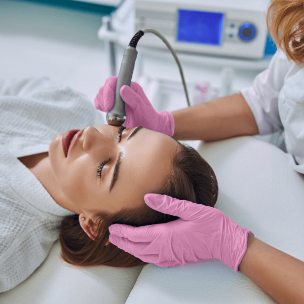 Reflexx N82 | Guanti in Nitrile Rosa Ultrasottili Professionali | Senza Polvere | 100 Pezzi