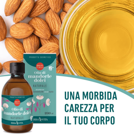 Olio di Mandorle Dolci Naturale 200ml 2