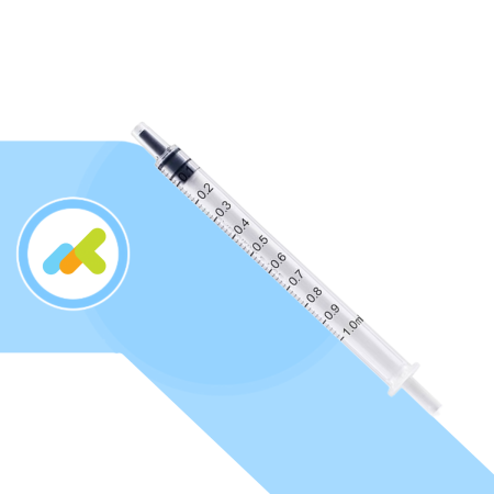 Benefis Siringhe Monouso 1ml | Cono Centrale Senza Ago | 100 Pezzi Sterili