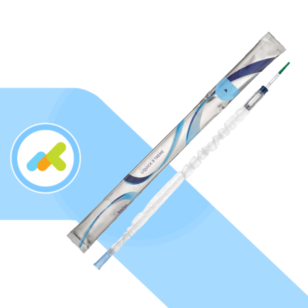Liquick X-Treme Catetere Intermittente| Lunghezza 20 cm | Punta ergothan | 2 fori, sfalsati