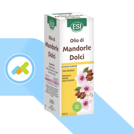 Esi Olio di Mandorle Dolci Naturale | Azione Emolliente ed Idratante 100 ml
