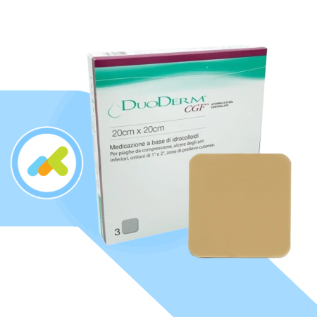 DuoDERM CGF Medicazione Idrocolloidale per Piaghe e Ulcere | 10x10 15x15 20x20 2