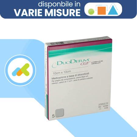DuoDERM CGF |Medicazione Idrocolloidale Sterile per Ferite, Ulcere e Piaghe da Decubito