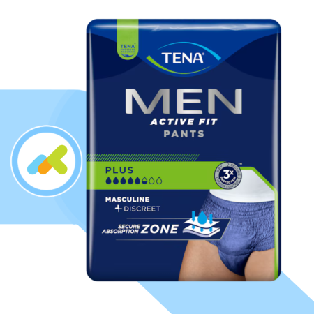 Tena Men Active Fit Pants Plus | Slip Assorbenti Uomo | Elevata Assorbenza