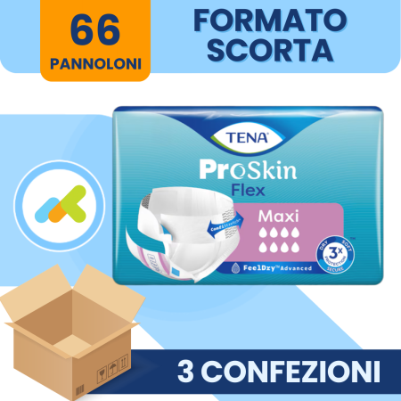 Tena Flex Maxi | Pannolone Assorbente a Cintura | 22 pezzi 2