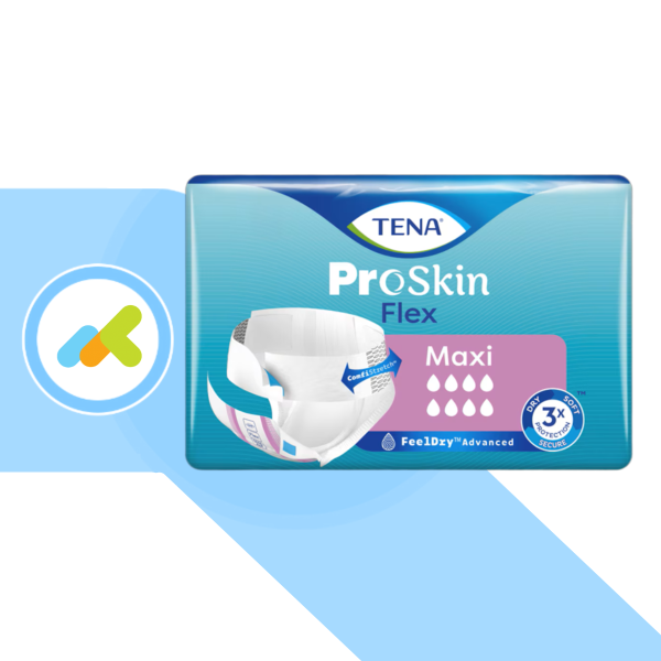 Tena Flex Maxi | Pannolone Assorbente a Cintura | Per Incontinenza Grave | 22 pezzi