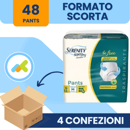 Mutandine Assorbenti | Serenity SoftDry Pants Extra | 12 pezzi 2