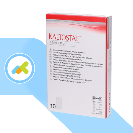 Kaltostat Medicazione in Alginato di Calcio e Sodio per Ferite 7,5 CM X 12 CM