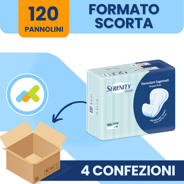Pannolone Sagomato Serenity Classic Super | Incontinenza Moderata