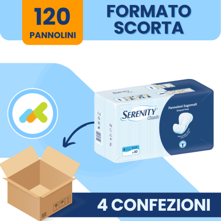 Serenity Classic Plus | Pannolone sagomato | 30 pannoloni 2