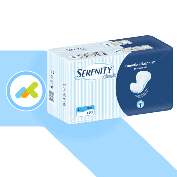 Serenity Classic Plus | Pannolone sagomato | 30 pannoloni