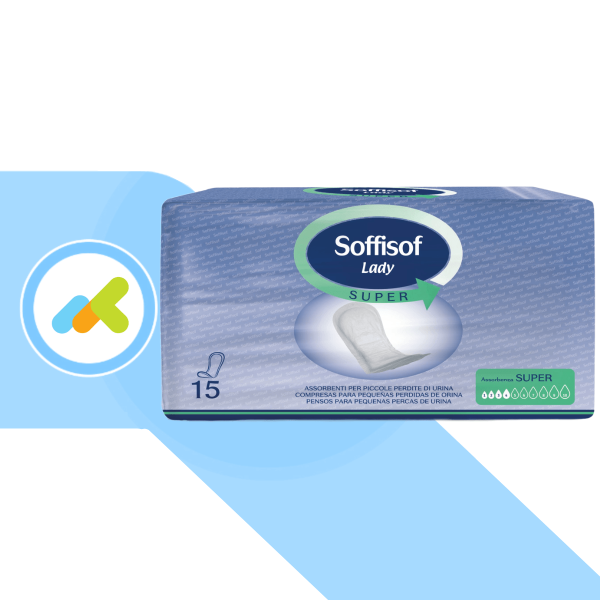 Soffisof Lady Classic Super | Assorbenti Femminili per Incontinenza leggera | 15 pezzi