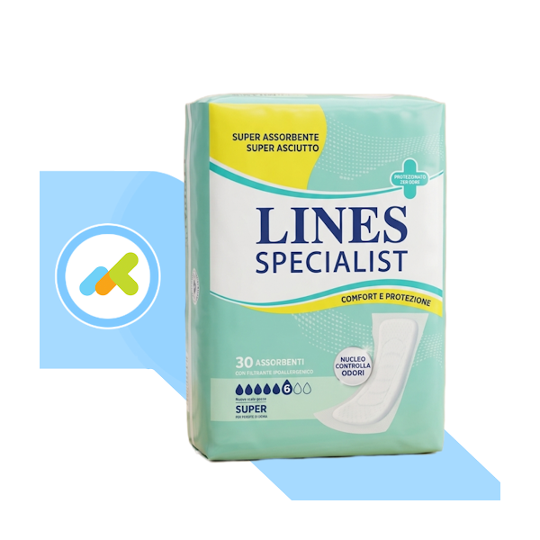 Lines Specialist Assorbenti Sagomati Super 30 pezzi
