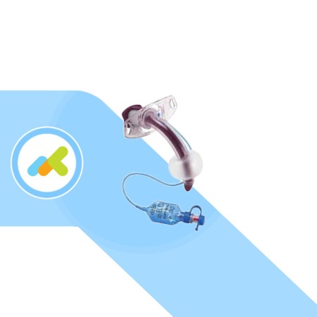 Cannula tracheostomica Portex Blue line ultra soft seal cuffiata, non finestrata. Misura 7,5