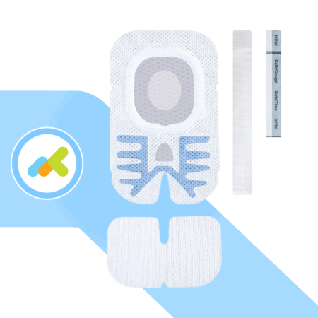 Sorbaview Shield Small |6,4X10,2 cm|Medicazione e sistema di fissaggio integrato | Con finestra | Isola non adesiva | 50 pezzi