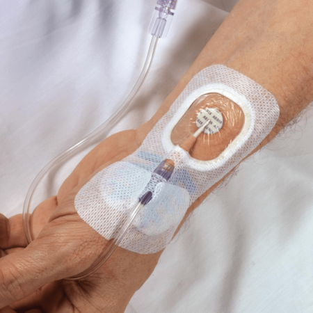 Sorbaview Shield Small |6,4X10,2 cm|Medicazione e sistema di fissaggio integrato | Con finestra | Isola non adesiva | 50 pezzi 2