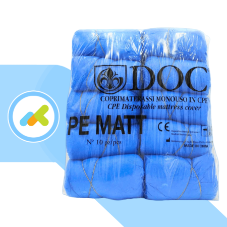 Doc Coprimaterasso Monouso Idrorepellente in CPE: Protezione Totale 10 Pezzi