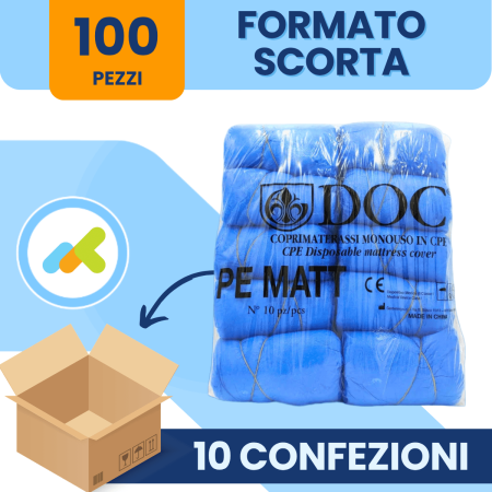 Doc Coprimaterasso Monouso Idrorepellente in CPE: Protezione Totale 10 Pezzi 2