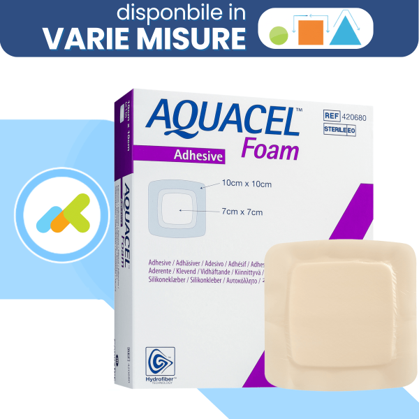 Aquacel Foam Adhesive | Medicazione Adesiva in Schiuma con Tecnologia Hydrofiber