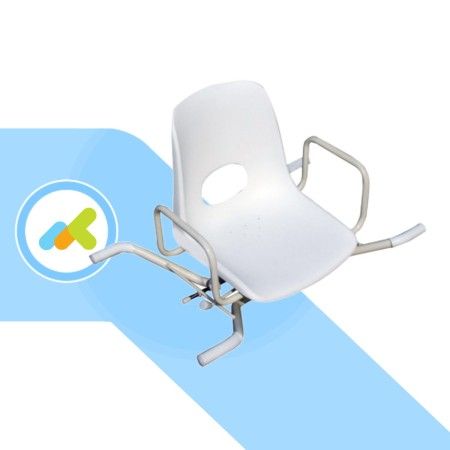Sedia Girevole per Vasca AB-31 | Sedile Rotante 360° per Disabili e Anziani | Portata 100 Kg