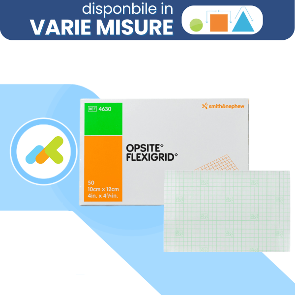 Opsite Flexigrid: Medicazione Trasparente Adesiva e Impermeabile