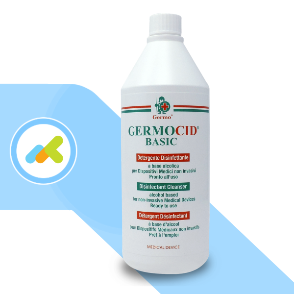 Germocid Basic 750 ml | Detergente Disinfettante per Dispositivi Medici Non Invasivi