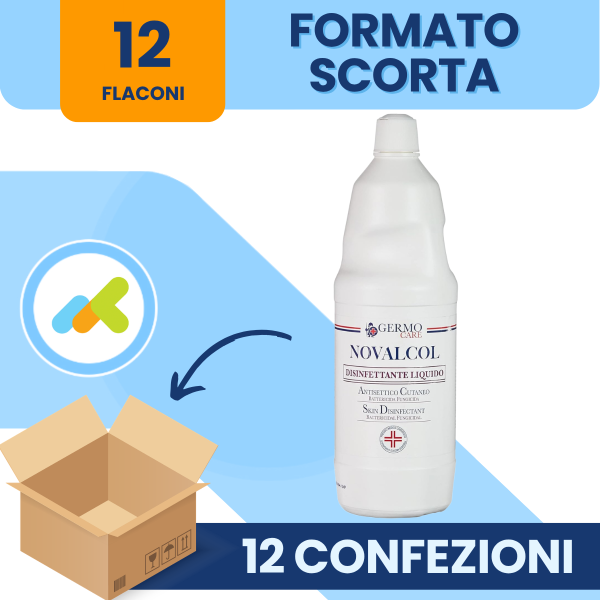 Germo Novalcol Disinfettante Antibatterico 1 Litro Presidio Medico Chirurgico