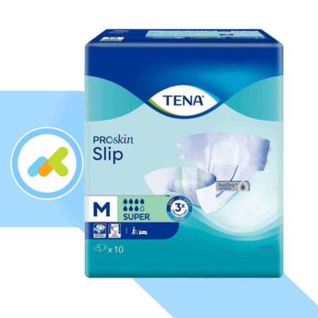 TENA Slip Super 10 Pezzi | Pannolone a Mutandina per Incontinenza Elevata