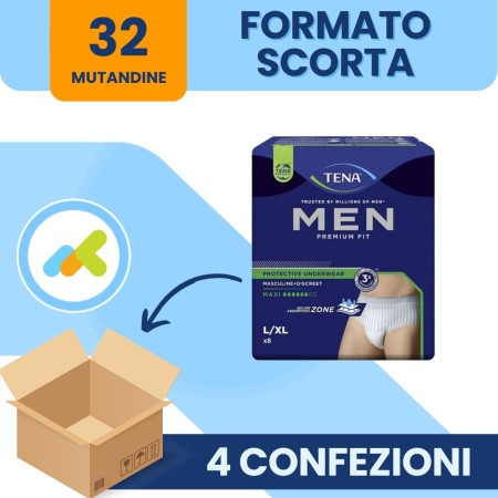 Mutanda per Uomo Monouso Tena Men Premium Fit Protective Maxi