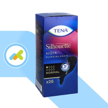 TENA Silhouette Noir Normal | Proteggi Slip Discreti | 26 pezzi