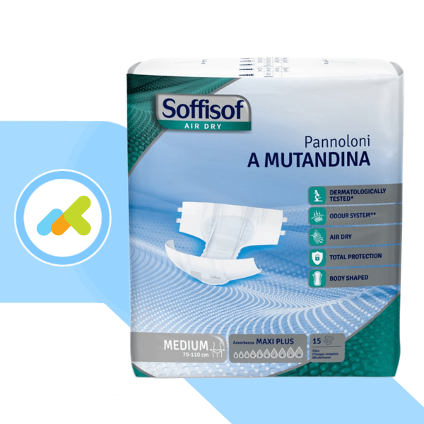 Soffisof AirDry Maxi Plus  Pannoloni a Mutandina 10 Gocce  Incontinenza Gravissima