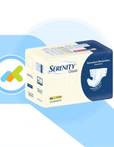 Serenity Classic Extra | Pannolone a Mutandina | Protezione Sicura | 30 pezzi