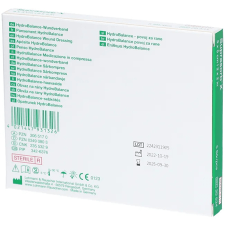 Suprasorb X Medicazione Avanzata HydroBalance per la Gestione delle Ferite 1 pezzo 2