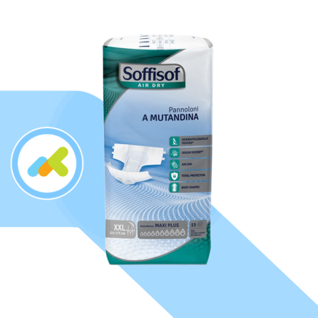 Soffisof AirDry Maxi Plus XXL: Pannoloni a Mutandina 10 Gocce per Incontinenza Gravissima