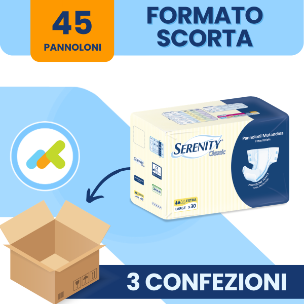 Pannoloni a Mutandina | Serenity Classic Extra | 30 pezzi
