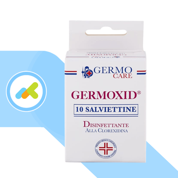 Germoxid Salviettine Disinfettanti alla Clorexidina: Protezione Professionale 10 pezzi
