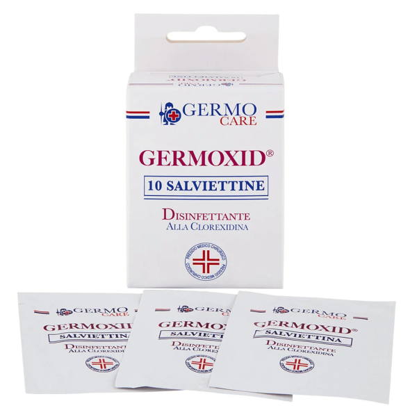 Germoxid Salviettine Disinfettanti alla Clorexidina: Protezione Professionale 10 pezzi