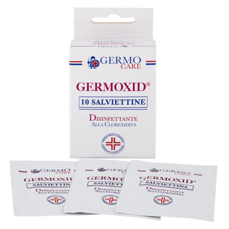 Germoxid Salviettine Disinfettanti alla Clorexidina: Protezione Professionale 10 pezzi