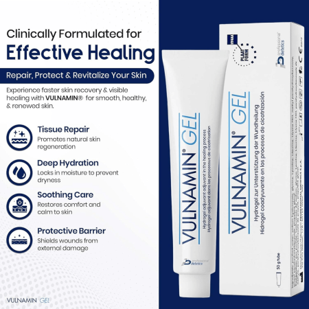 Vulnamin Gel 50g | Medicazione Avanzata per Ulcere e Ferite | Favorisce la Cicatrizzazione 2