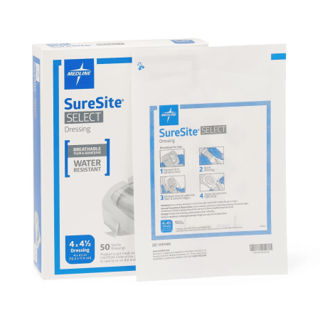 Suresite Select 10,2x11,4cm: Medicazione Sterile per Fissaggio Accessi Vascolari 50 pezzi