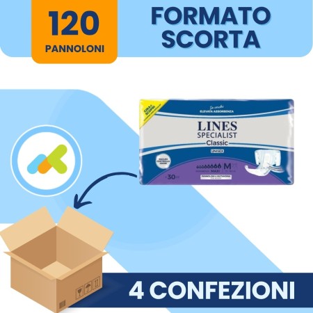 Lines Specialist Classic Maxi  30 Pezzi | Pannolone a Mutandina 2
