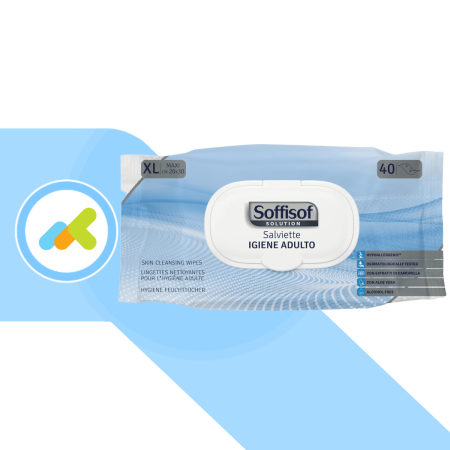 Soffisof Salviette Detergenti: Igiene Professionale e Protezione per l’Adulto 40 Pezzi