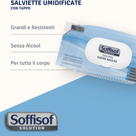 Soffisof Salviette Detergenti: Igiene Professionale e Protezione per l’Adulto 40 Pezzi