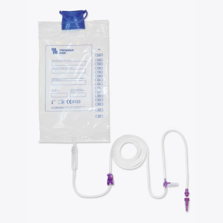 Amika Pump Set Bag ENFit Universal | Deflussore per pompa enterale con sacca | 1 pezzo