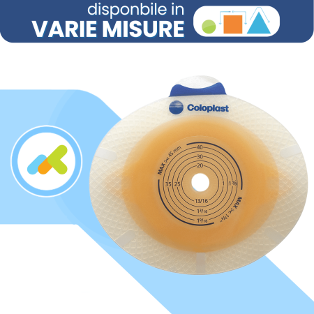 SenSura Click: Placca Piana a 2 Pezzi per Colostomia Sicura e Confortevole 5 pezzi