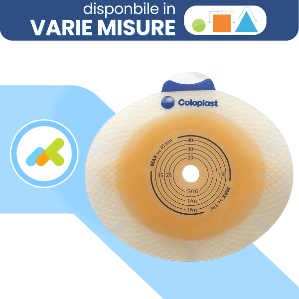 SenSura Click: Placca Piana a 2 Pezzi per Colostomia Sicura e Confortevole 5 pezzi