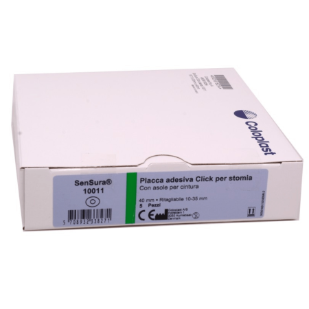 SenSura Click: Placca Piana a 2 Pezzi per Colostomia Sicura e Confortevole 5 pezzi 2